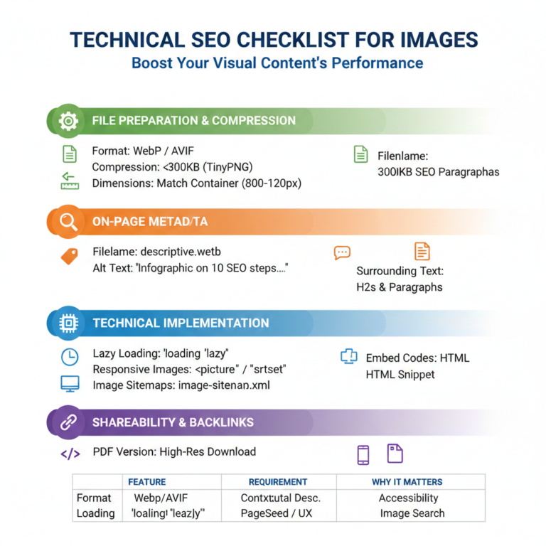 Technical SEO infographic image