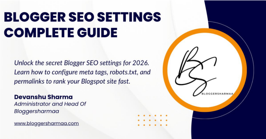 Blogger SEO Setting